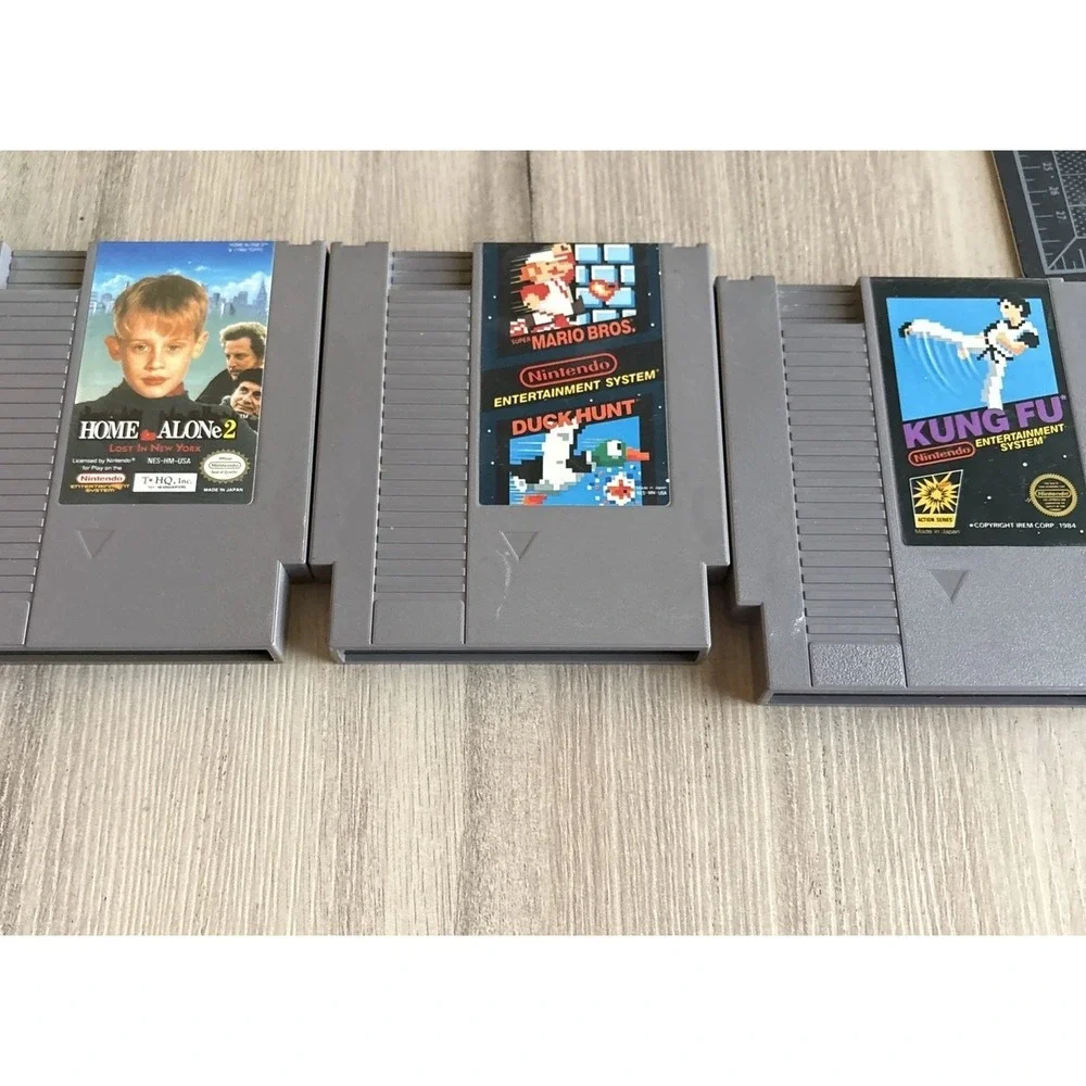 Lot Of 3 NES Nintendo Games Home Alone 2, Super Mario/Duck Hunt, King Fu Tested!